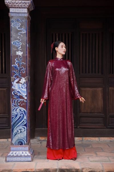  Áo Dài Kim Sa Giáng Châu 