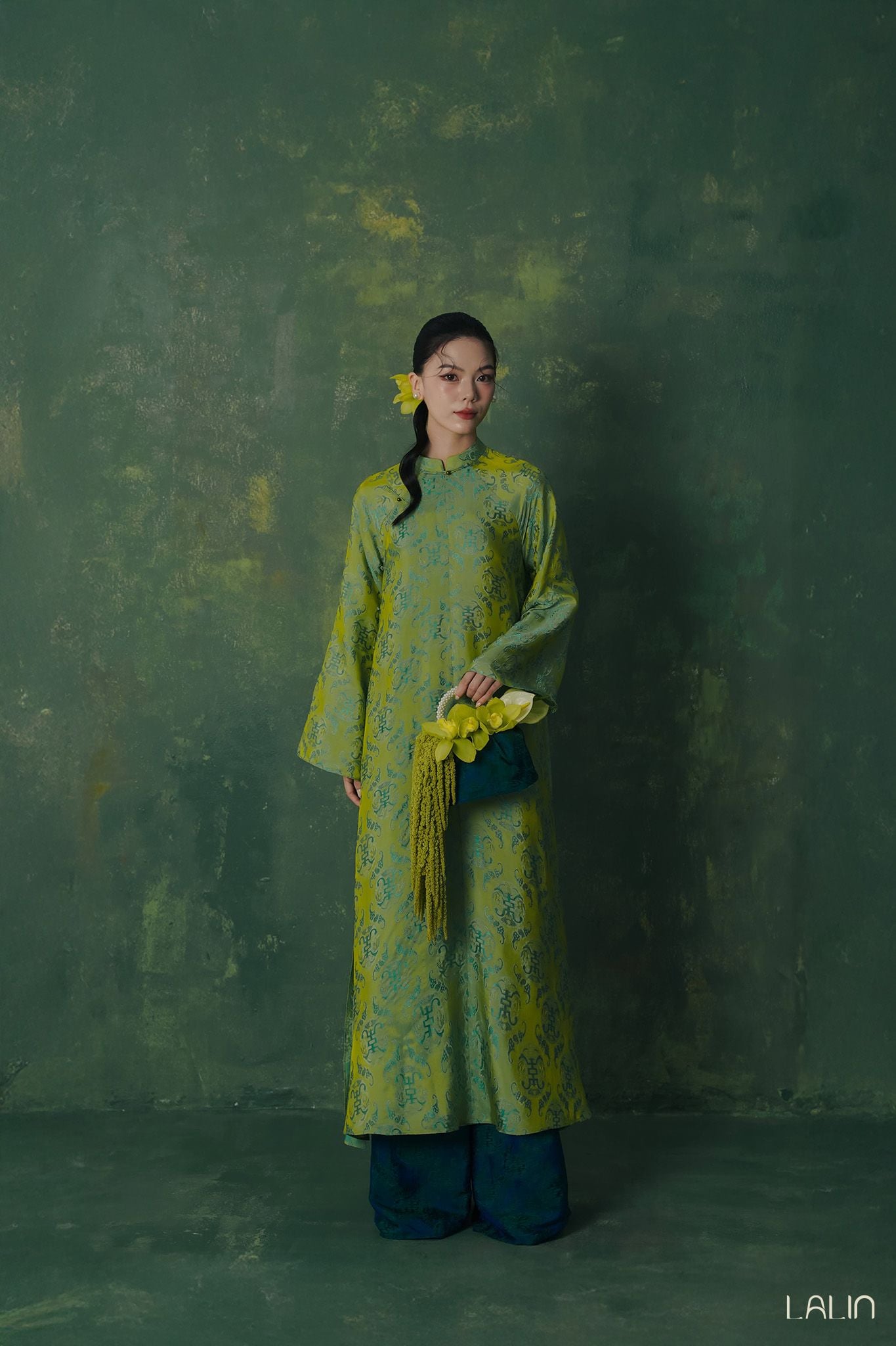 Áo Dài Tơ Tằm Diệp Thanh