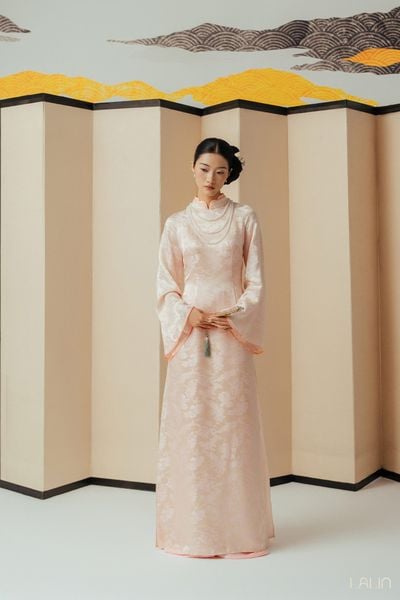  Áo Dài Tơ Tằm Giao Miên 