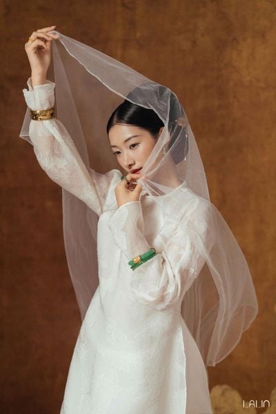  Áo Dài Tơ Tuyết Giao 