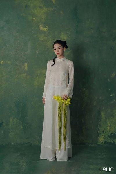  Áo Dài Tơ Tằm Thiên Kim 