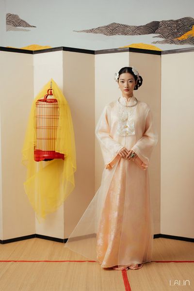  Áo Dài Tơ Tằm Hằng Giao 