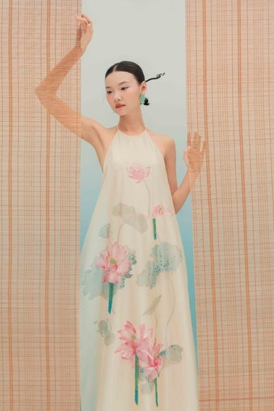  Đầm Tơ Đính Kết Liên Ngân 