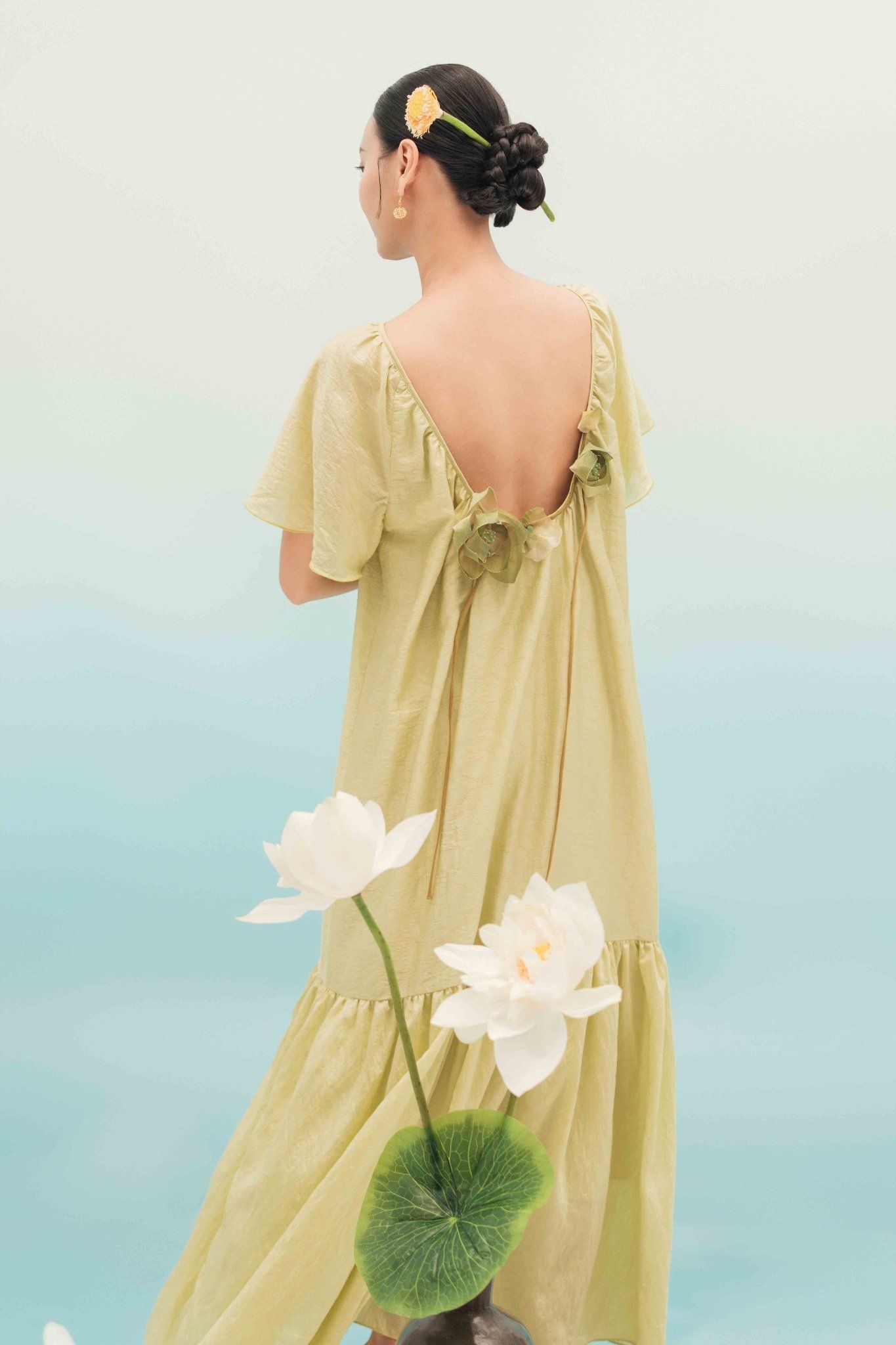 Đầm Tơ Đính Kết Liên Dao