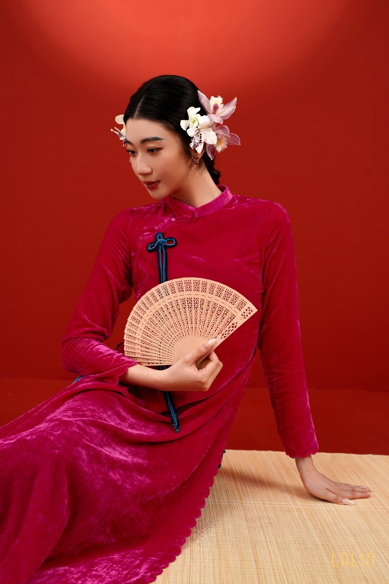 Áo Dài Nhung Diễm Châu