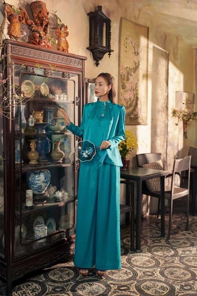  Quần Lụa Vân Lam 