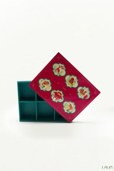  Hộp Mứt Sơn Mài Bầu Cua Lộc Uyển 