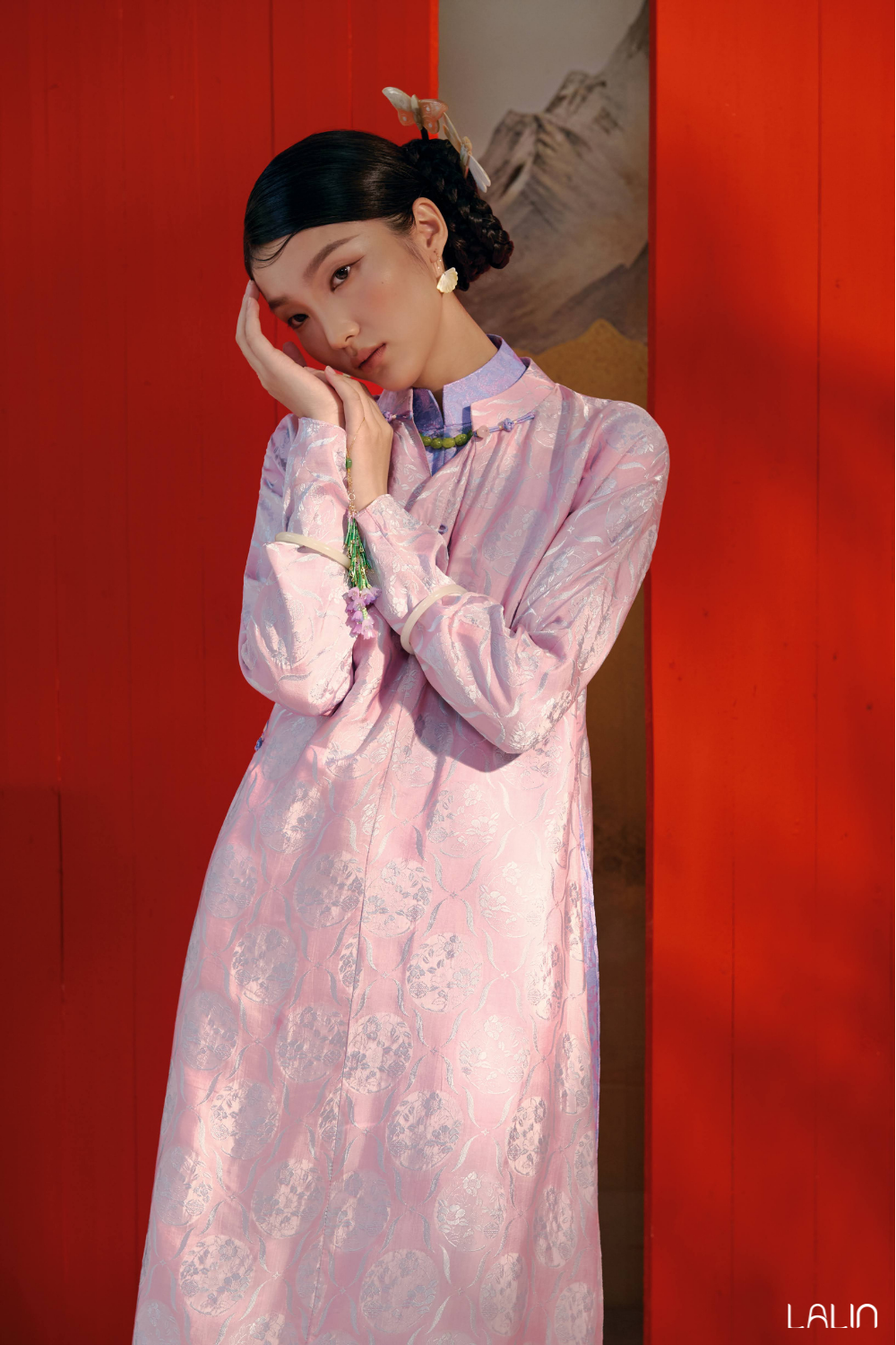 Áo Dài Tơ Tằm Giao Khuê