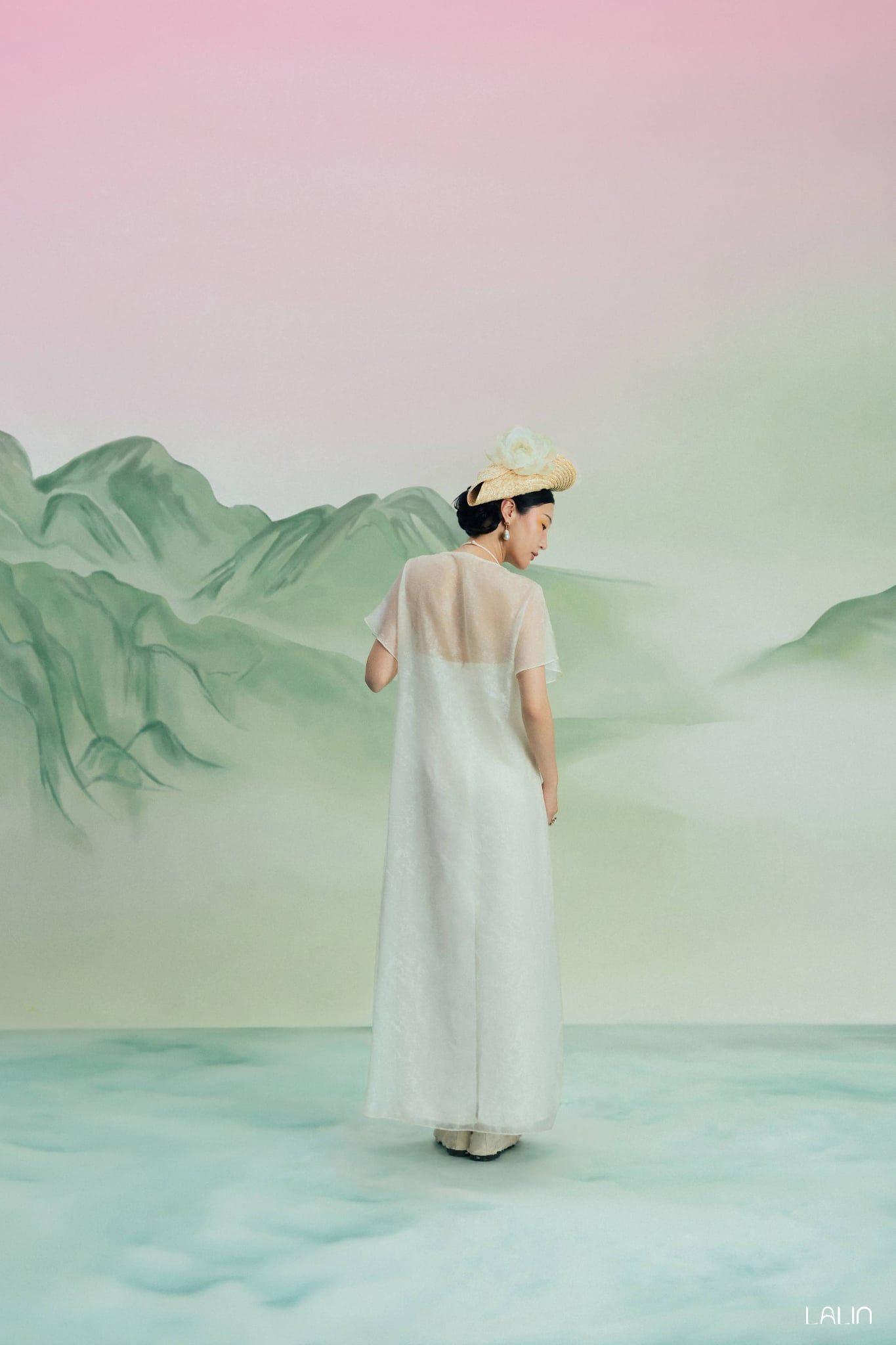 Đầm yếm tơ Liên Tâm