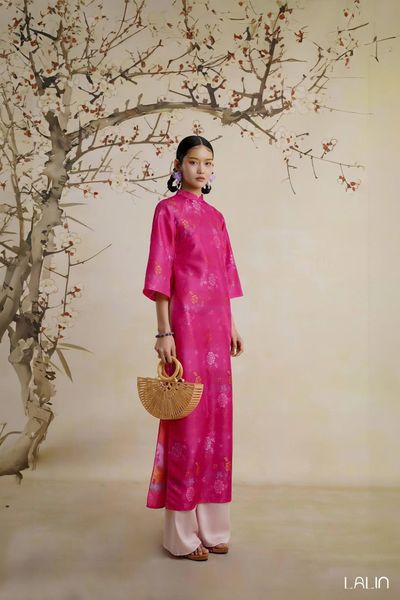  Áo Dài Tơ Hoa Phương 