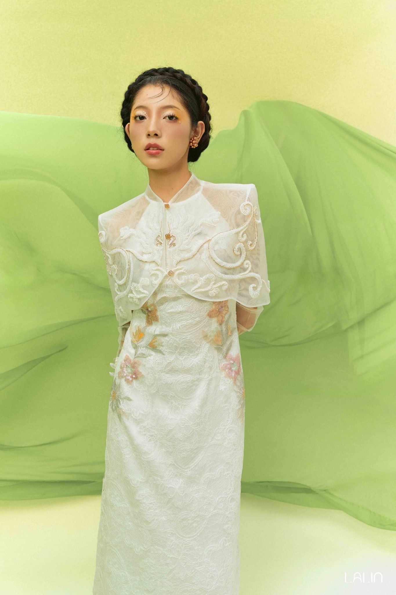 Áo Dài Đính Kết Yên Dao