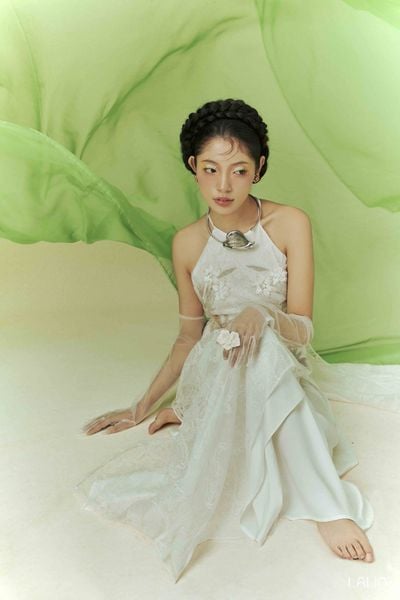  Áo Dài Đính Kết Yên Dao 