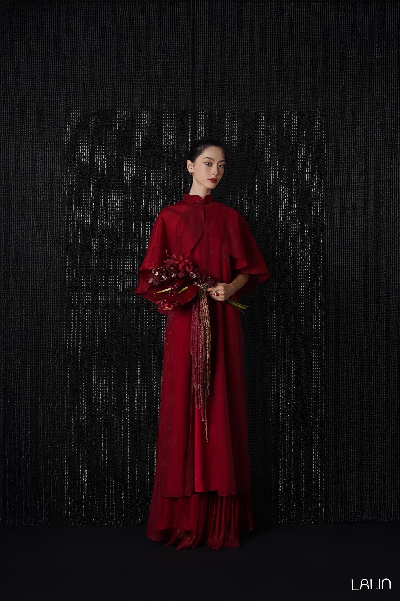 Set Áo Dài Tơ Vân Loan