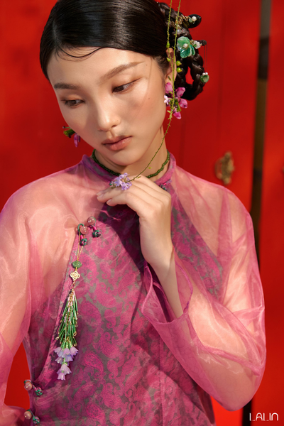  Áo Dài Tơ Mai Khuê 