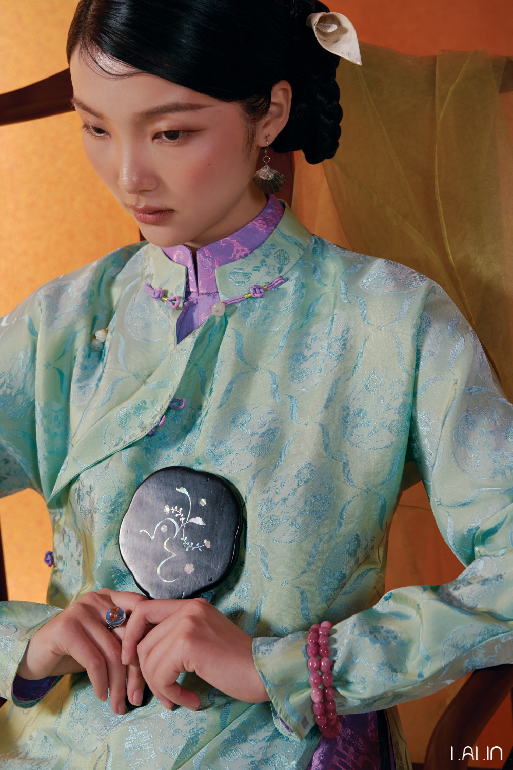 Áo Dài Tơ Tằm Trúc Khuê