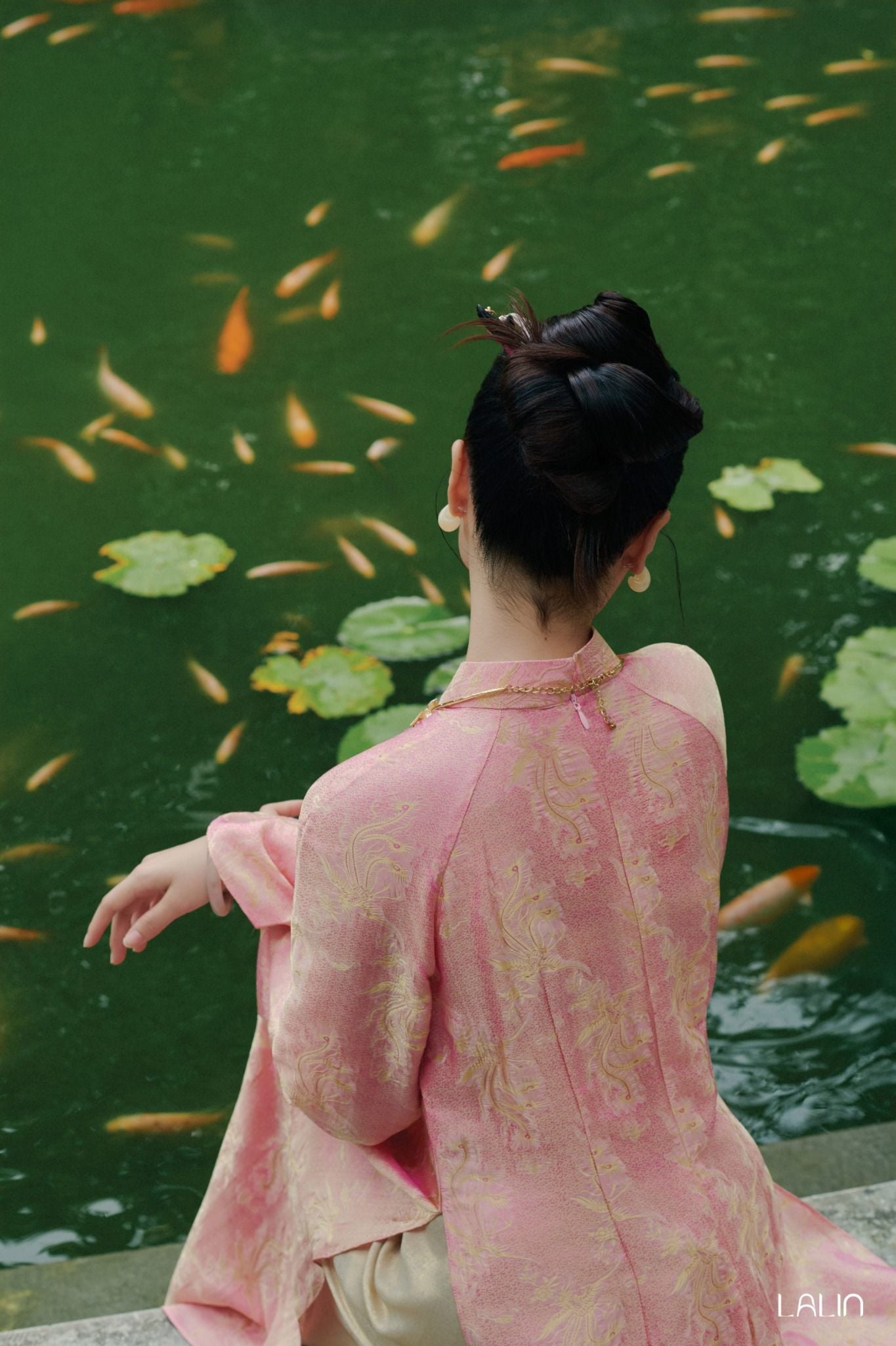 Áo Dài Tơ Tằm Đào Loan