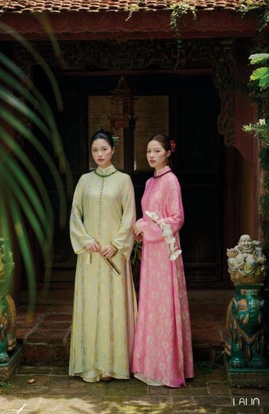  Áo Dài Tơ Tằm Hạ Uyển 