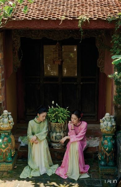  Áo Dài Tơ Tằm Hạ Bích 