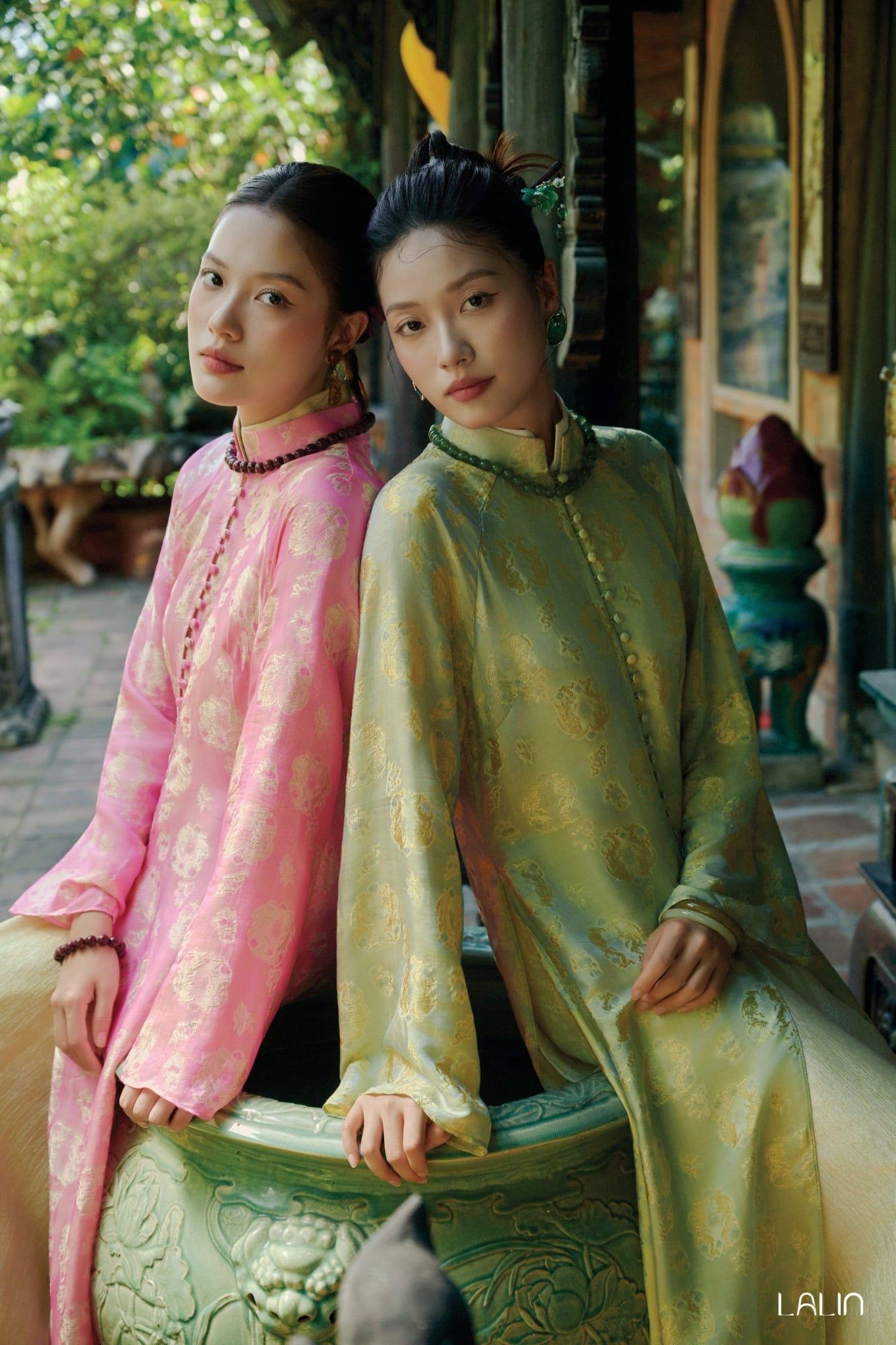Áo Dài Tơ Tằm Hạ Bích