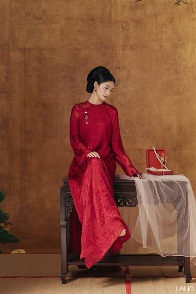  Áo Dài Tơ Tằm Giao Như 