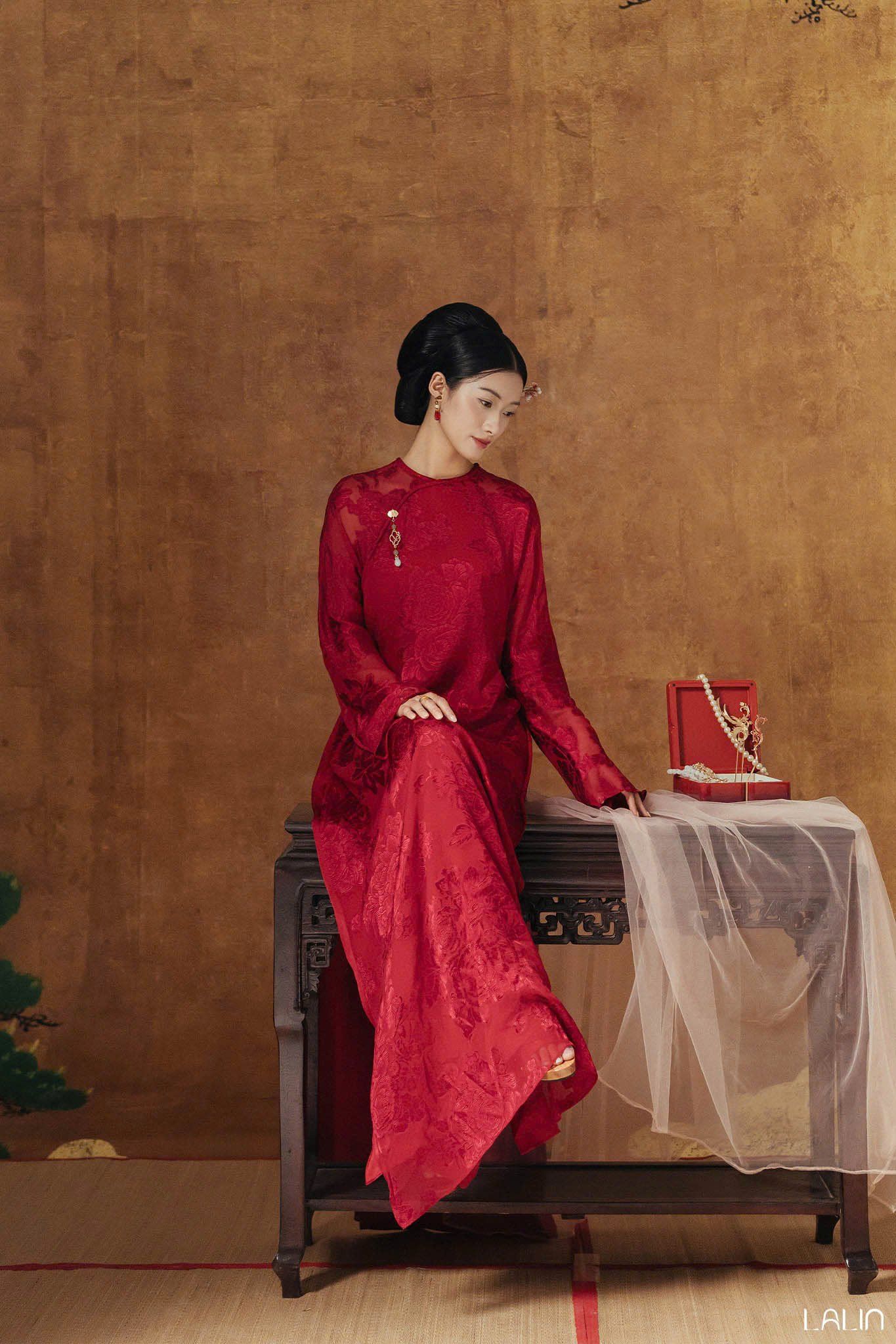 Áo Dài Tơ Tằm Giao Như