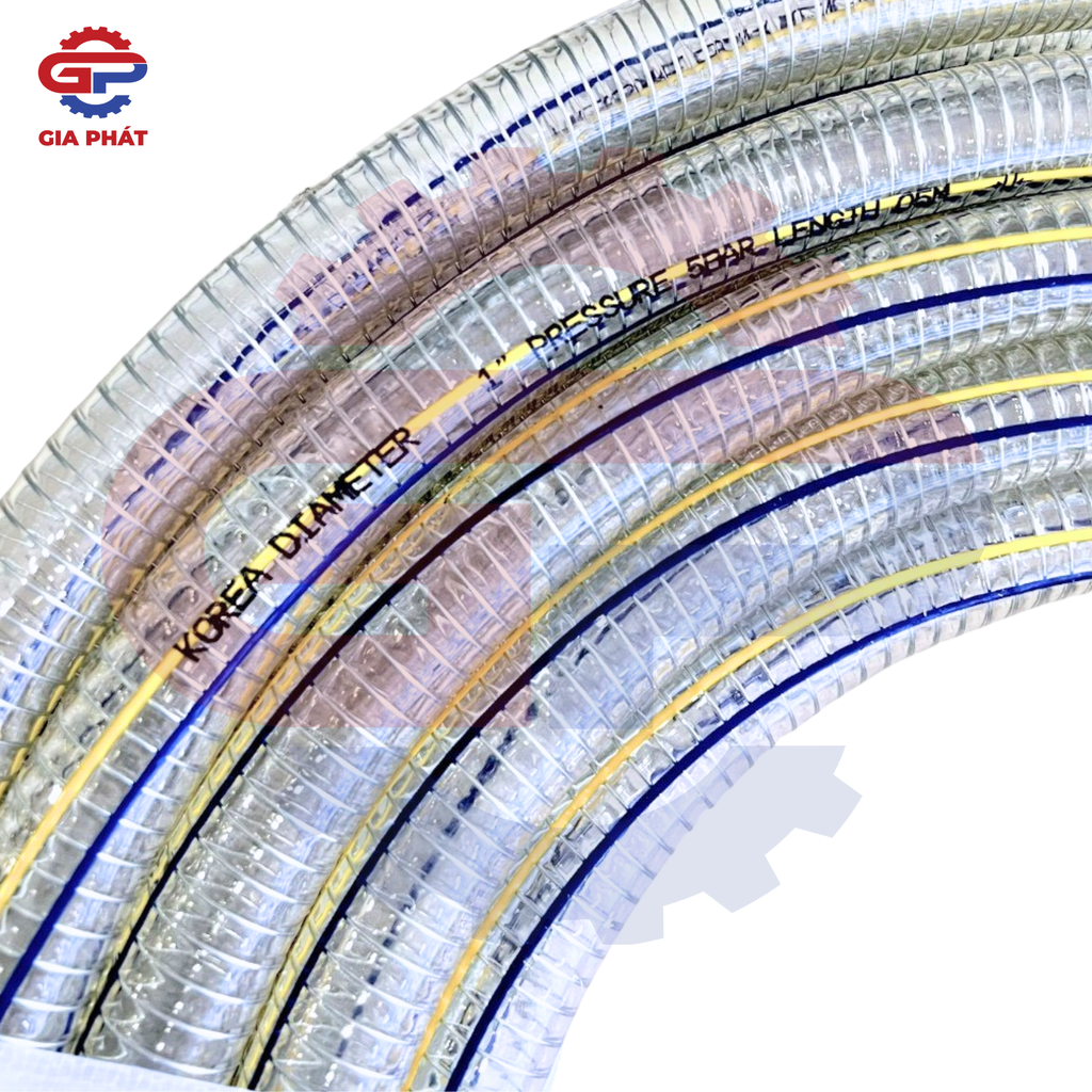 ỐNG NHỰA MỀM LÕI THÉP XOẮN KẼM KOREA