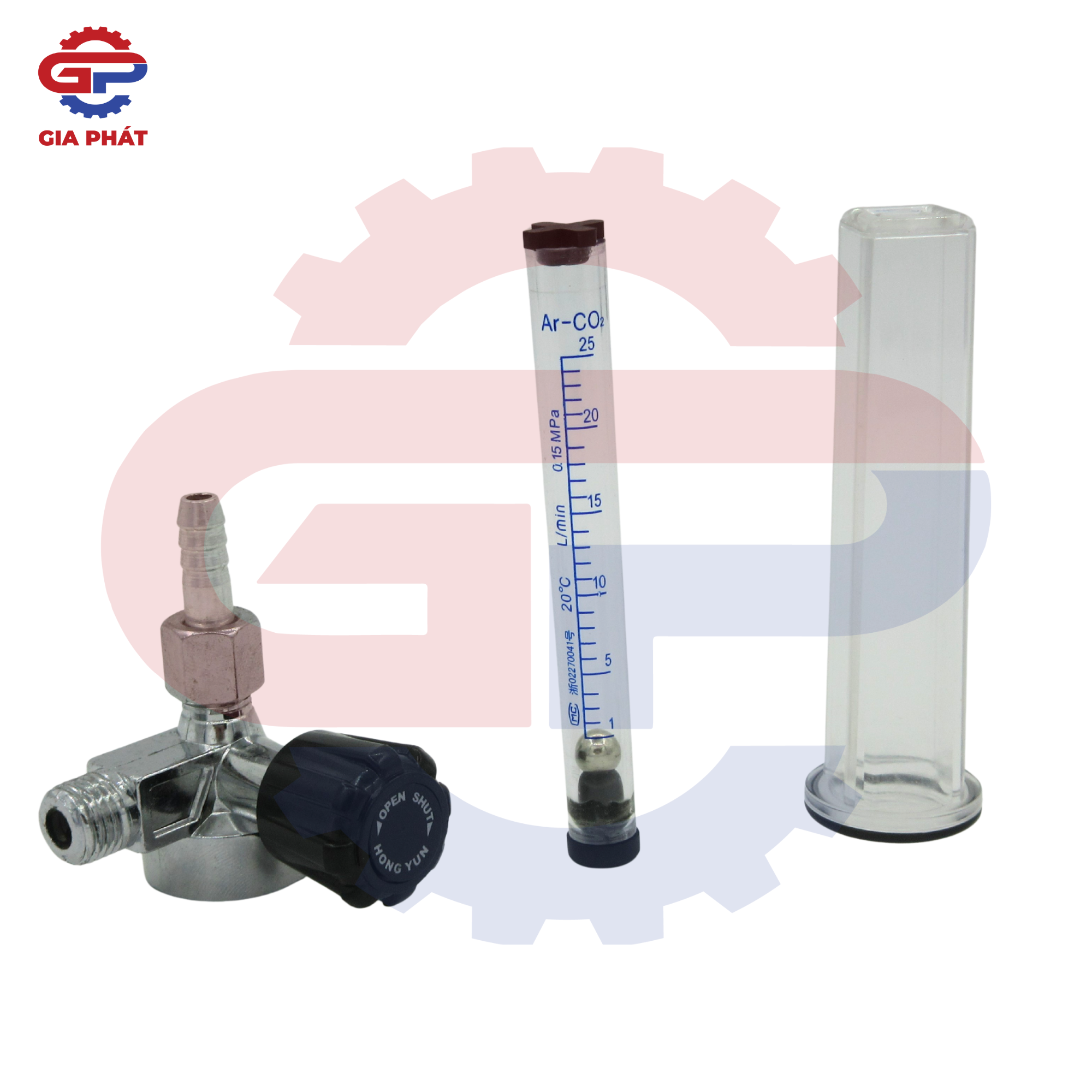 Van chỉnh khí đồng hồ Argon và CO2