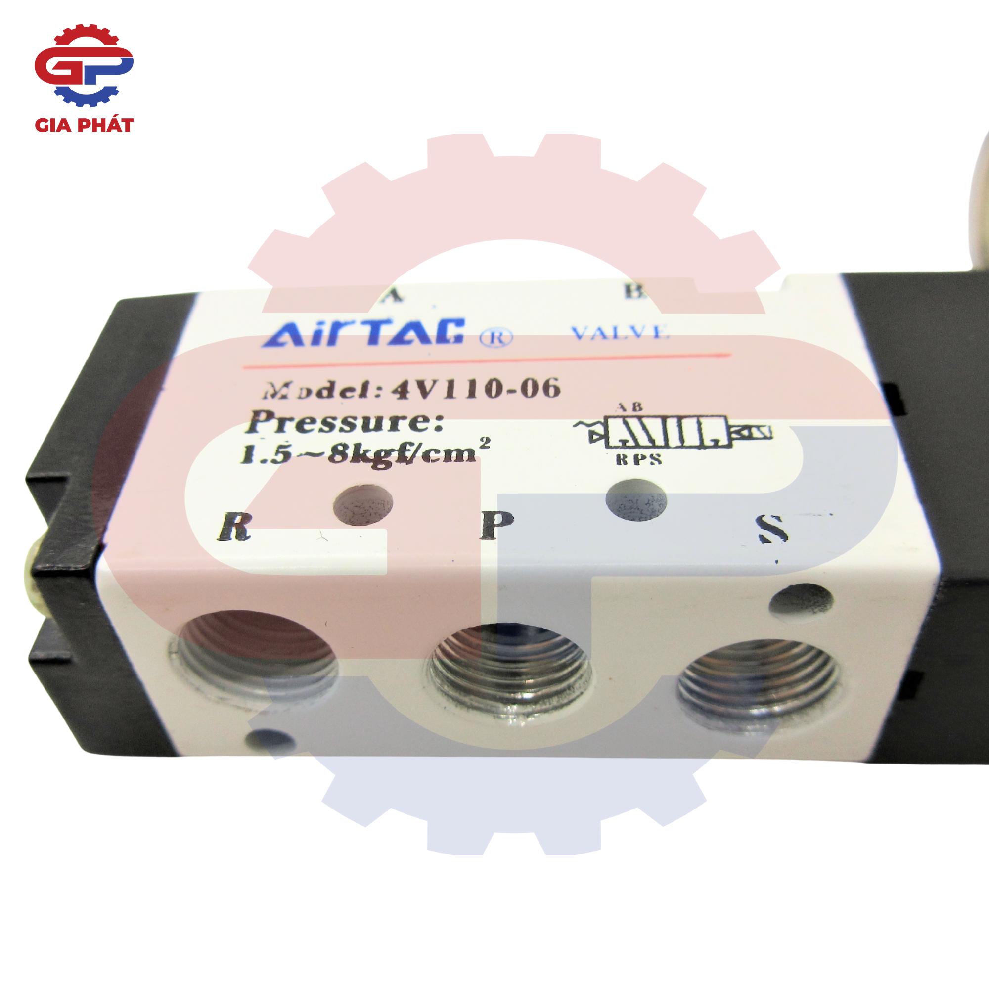 Van điện từ Airtac 5 ngã 1 đầu coil cao cấp