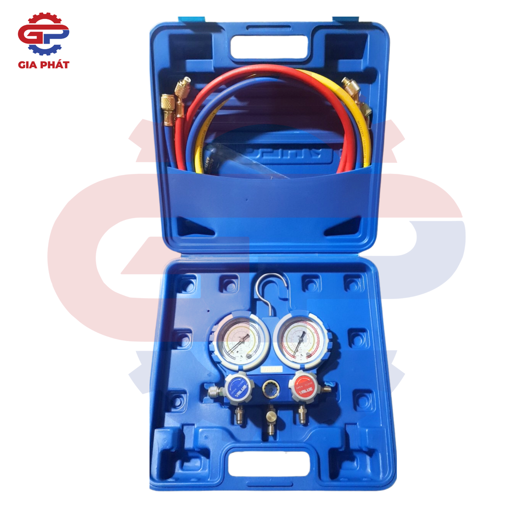 Bộ đồng hồ đo kèm dây sạc gas VALUE R22/R410
