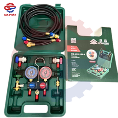Bộ đồng hồ đo kèm dây sạc gas HONGSEN (R22/R134a)