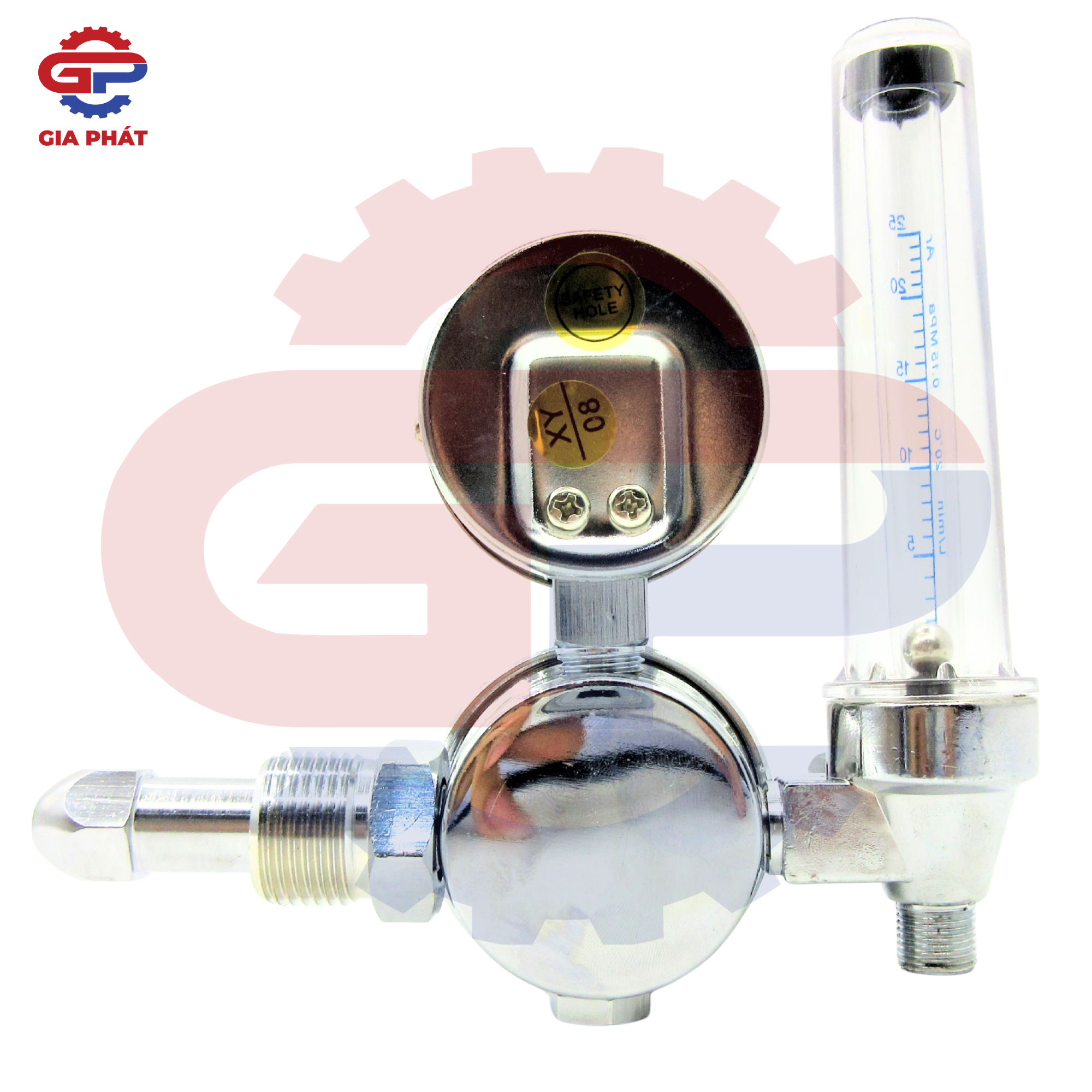 Đồng hồ khí Argon WITHUS X500 ren ngoài