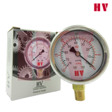 Đồng hồ đo áp suất dầu HV mặt 63