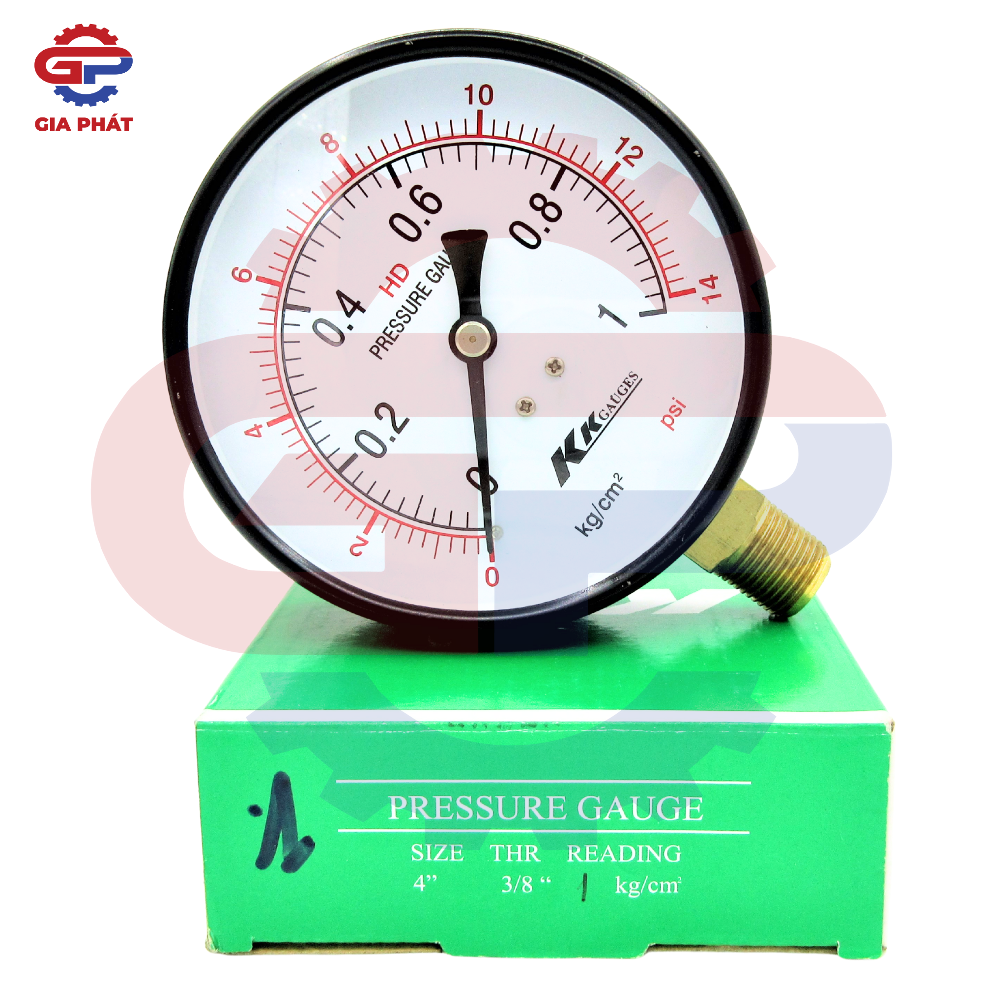 Đồng hồ đo áp suất hơi mặt 100