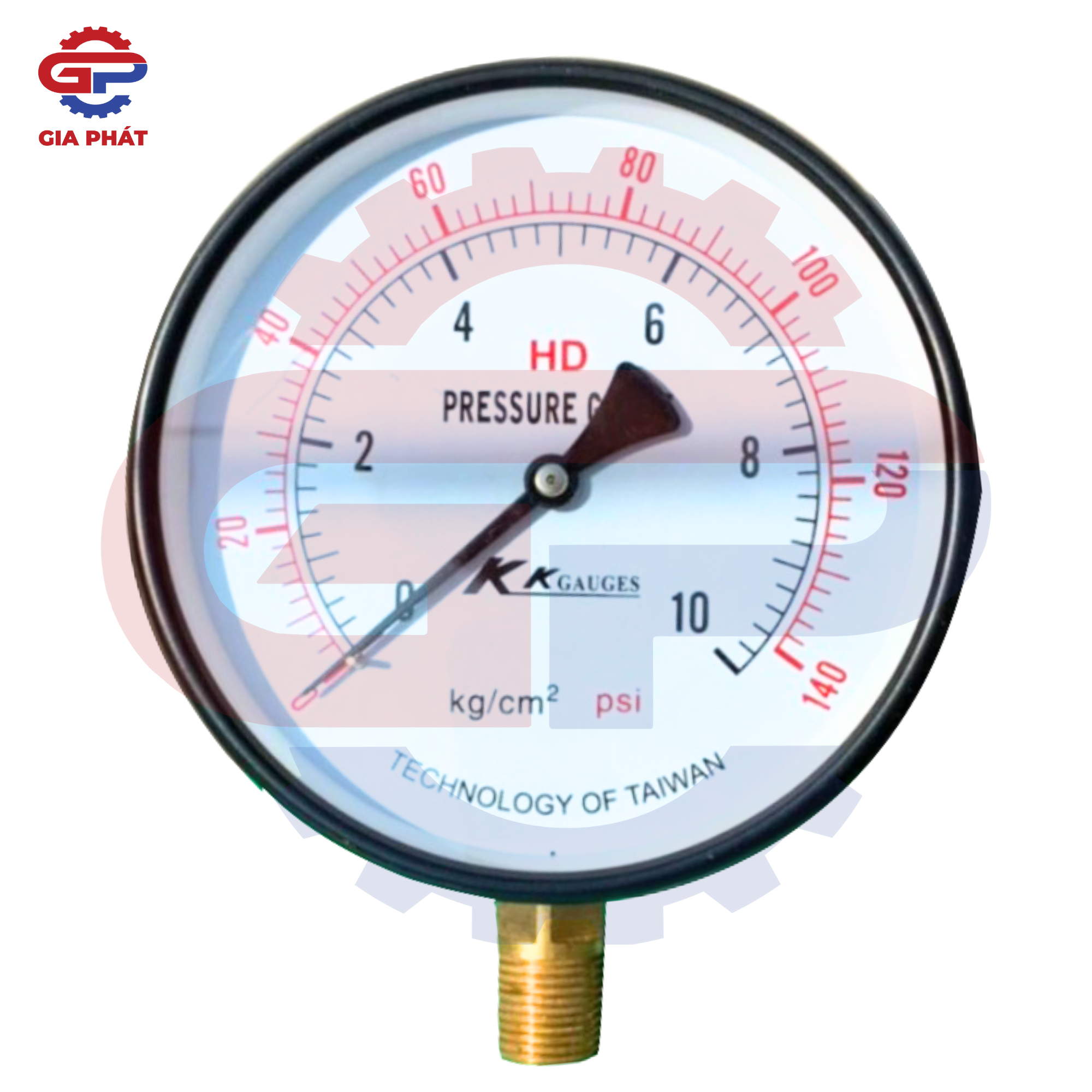 Đồng hồ đo áp suất hơi mặt 150