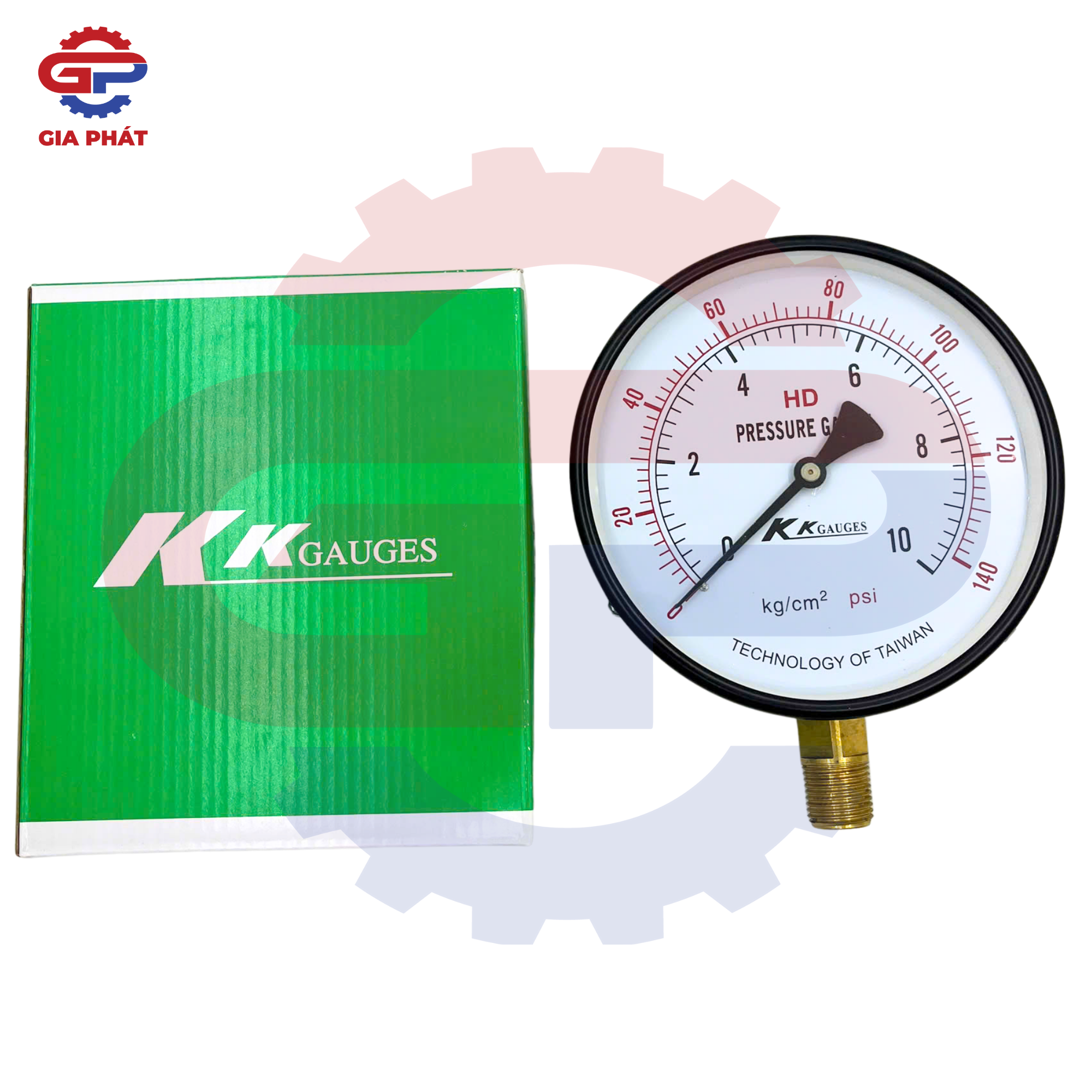 Đồng hồ đo áp suất hơi mặt 150