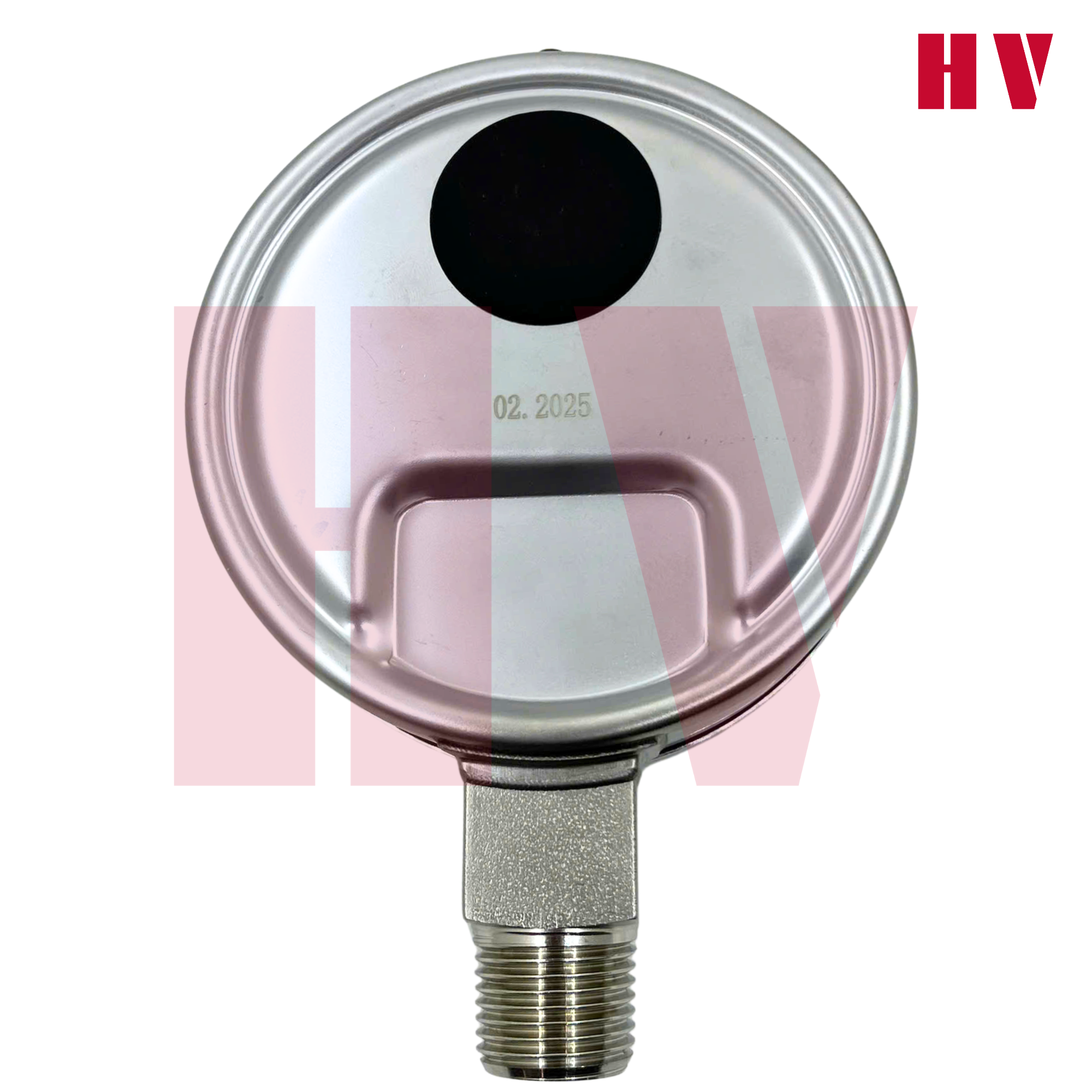 ĐỒNG HỒ ĐO ÁP SUẤT HV MẶT 63 CHÂN INOX (HOÁ CHẤT/XĂNG DẦU)