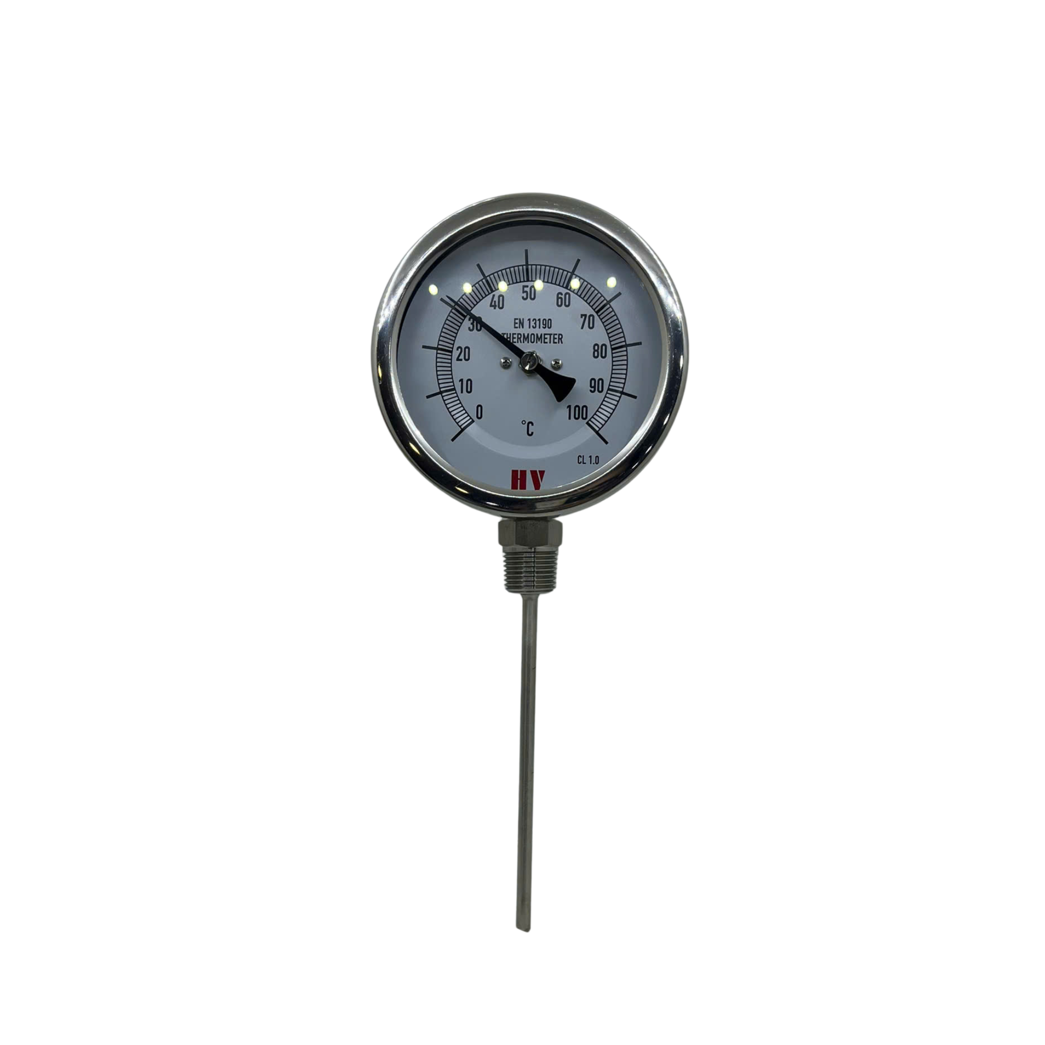 ĐỒNG HỒ ĐO NHIỆT ĐỘ MẶT 100 CHÂN ĐỨNG HV