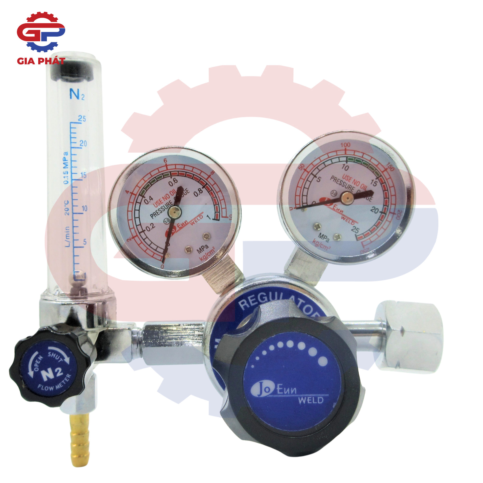 Đồng hồ khí Nitơ Joeun Weld JO55N Hàn Quốc