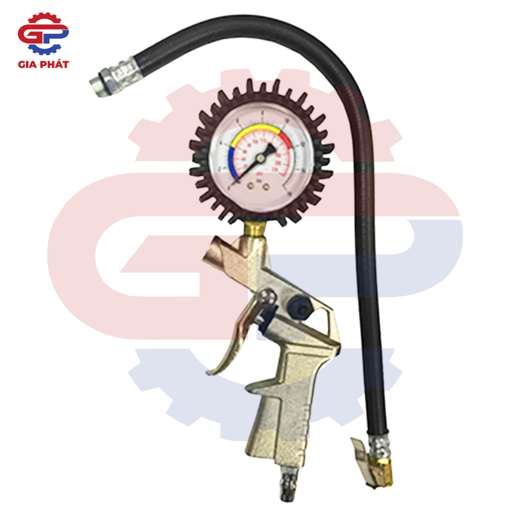 Tay bơm lốp có đồng hồ CY-1600