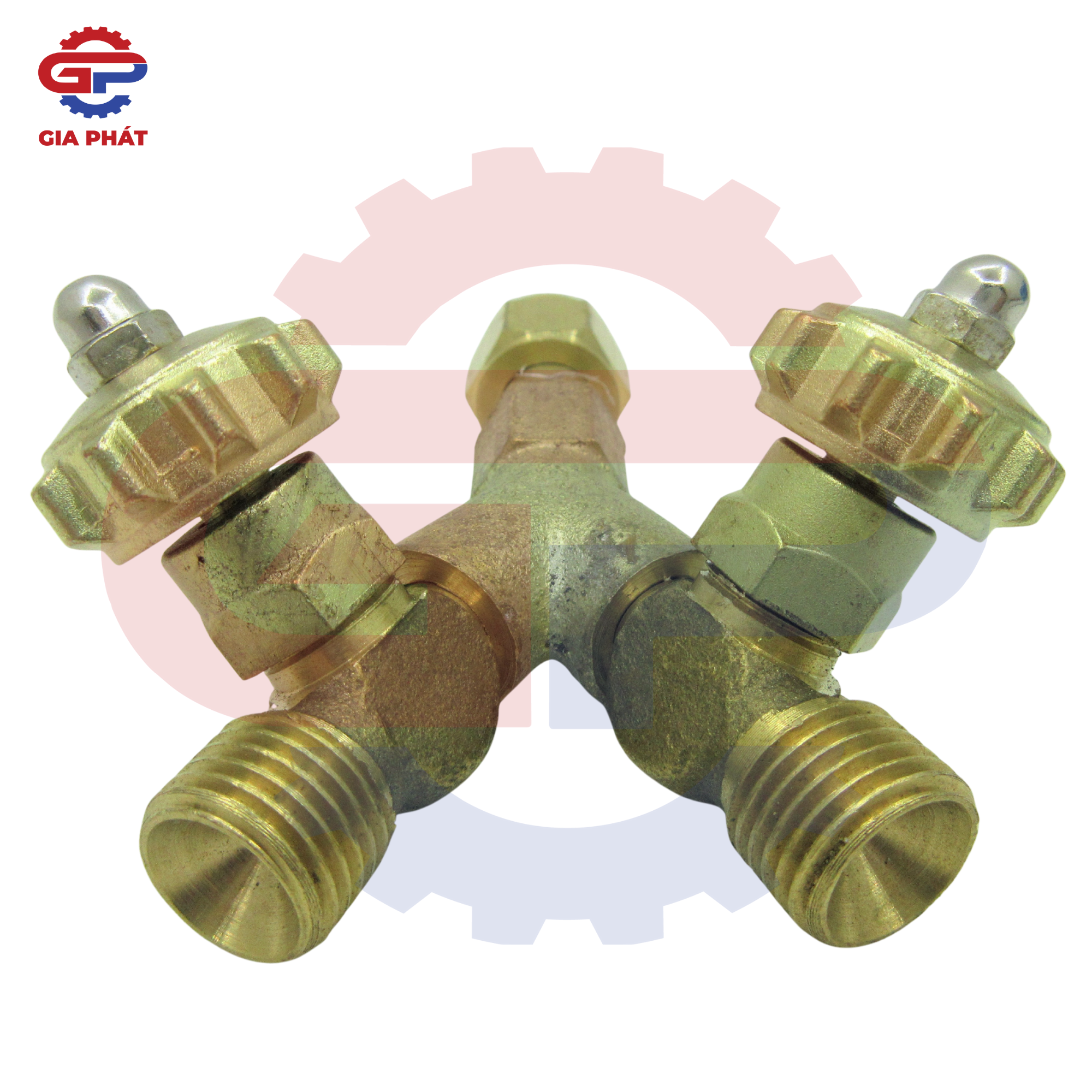 Khóa gas chữ Y chia khí hàn gió đá có van