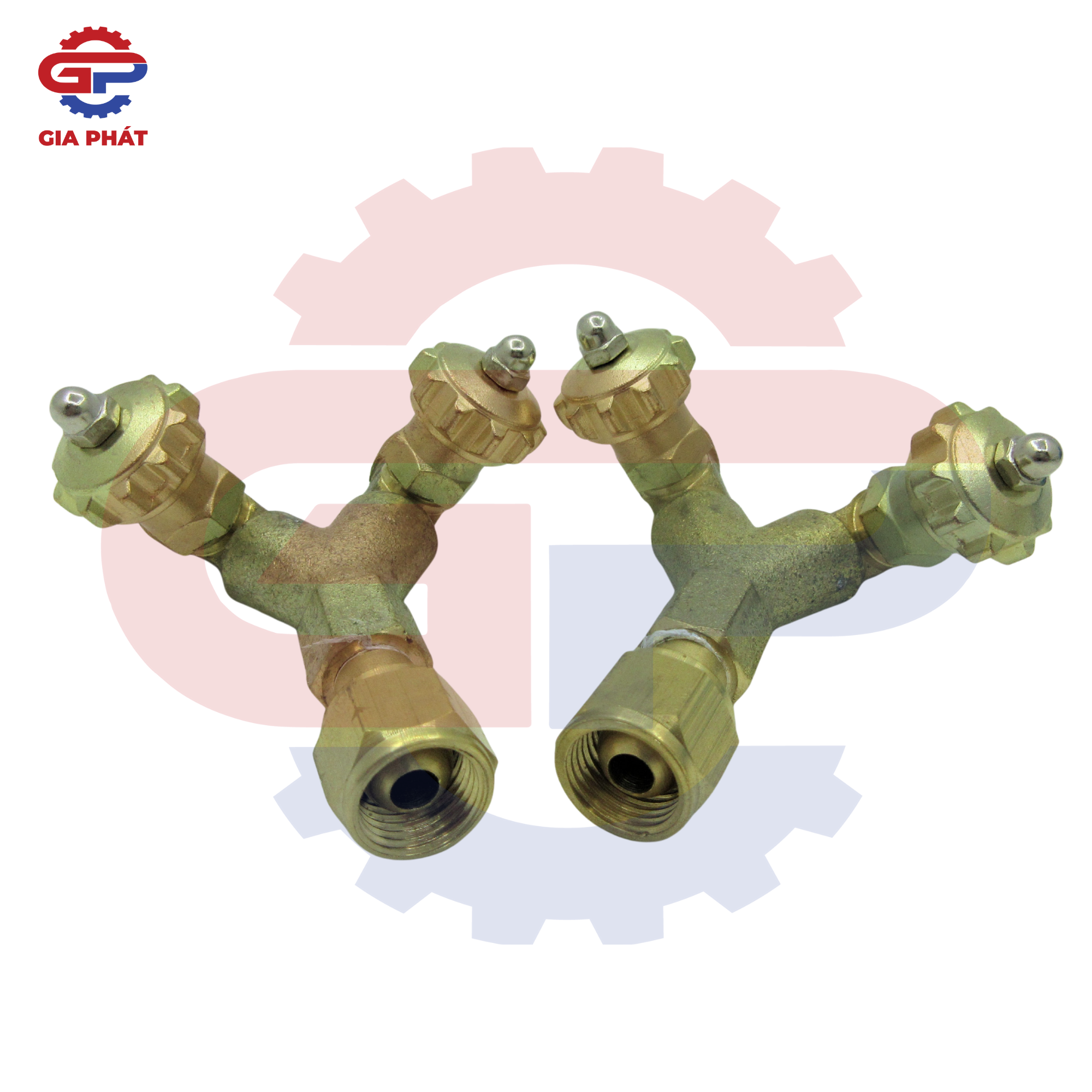 Khóa gas chữ Y chia khí hàn gió đá có van