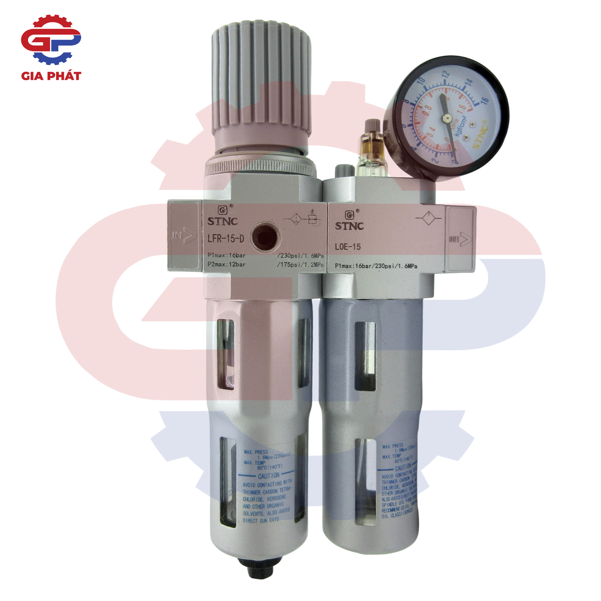 Bộ lọc đôi khí nén STNC kiểu Festo LFC