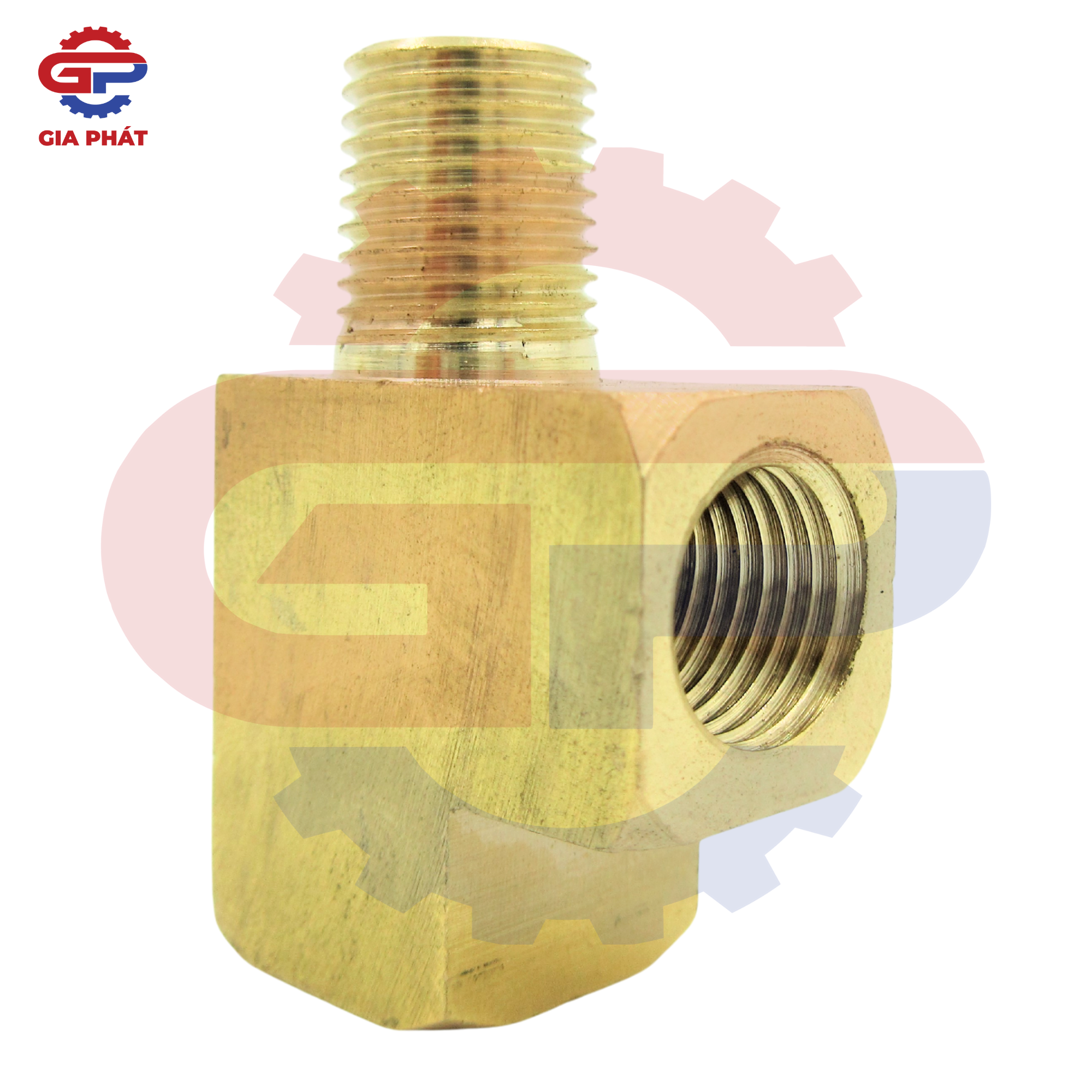 Nối 3 ngã 2 đầu ren trong x ren ngoài xéo thau