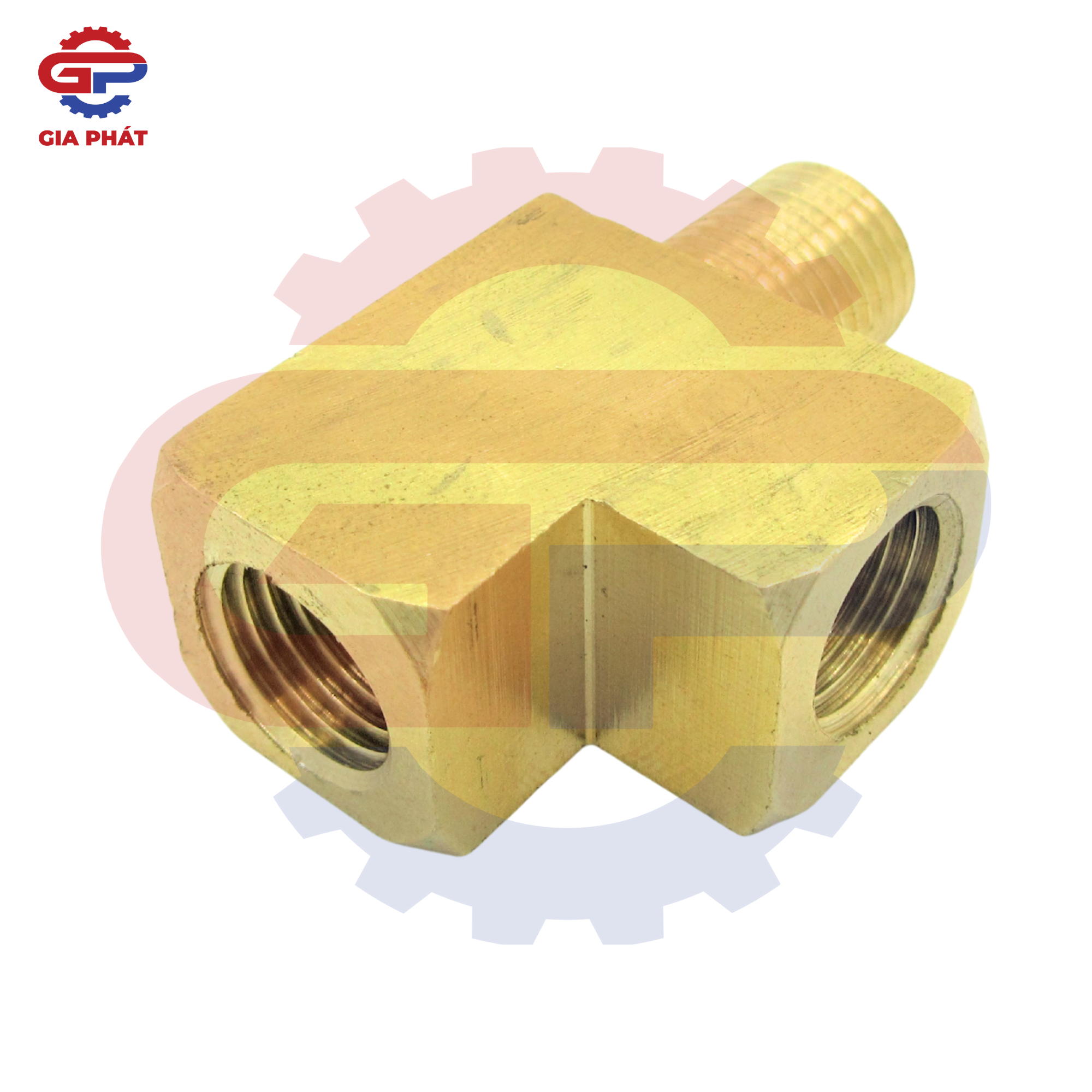 Nối 3 ngã 2 đầu ren trong x ren ngoài xéo thau