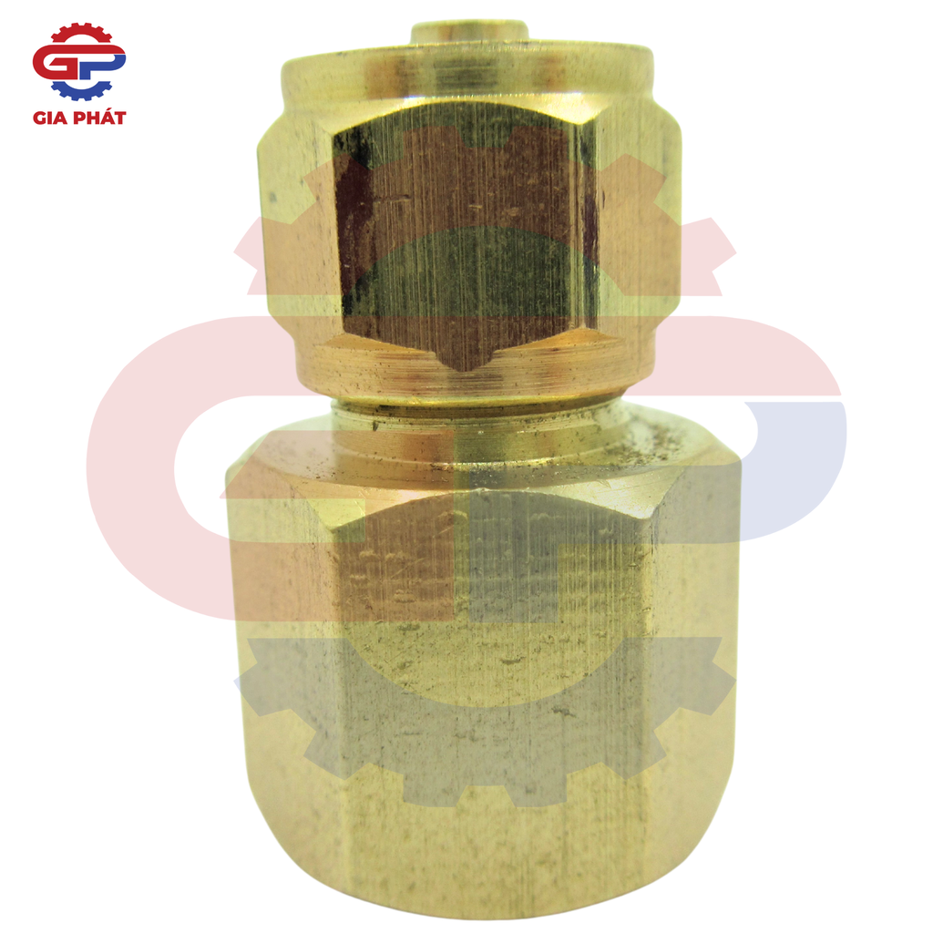 Nối thau ren trong siết ống cam