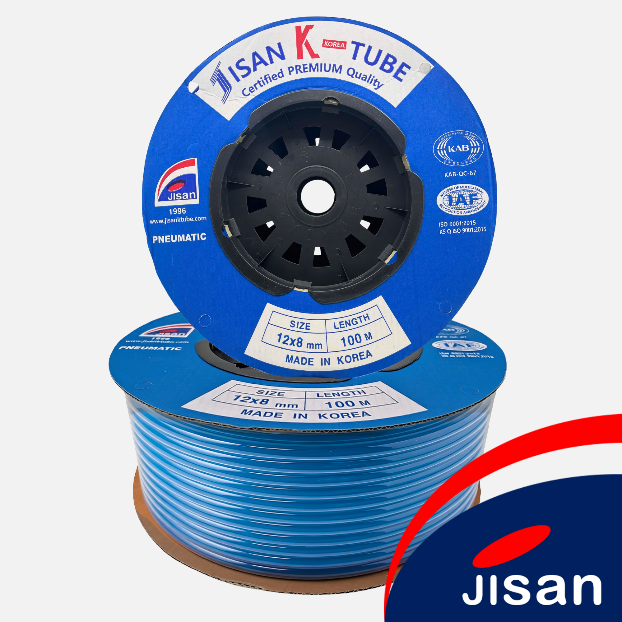 Ống PU Jisan Màu Xanh Trong (Mới)