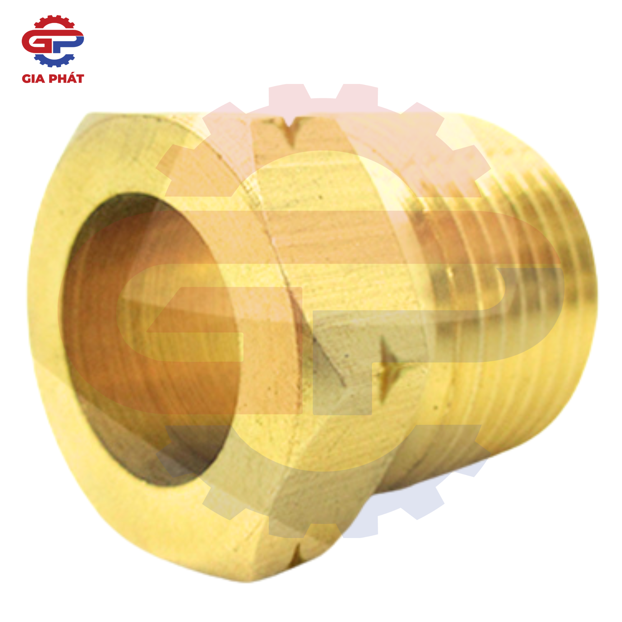 Tán gió thau ren ngoài gắn đồng hồ