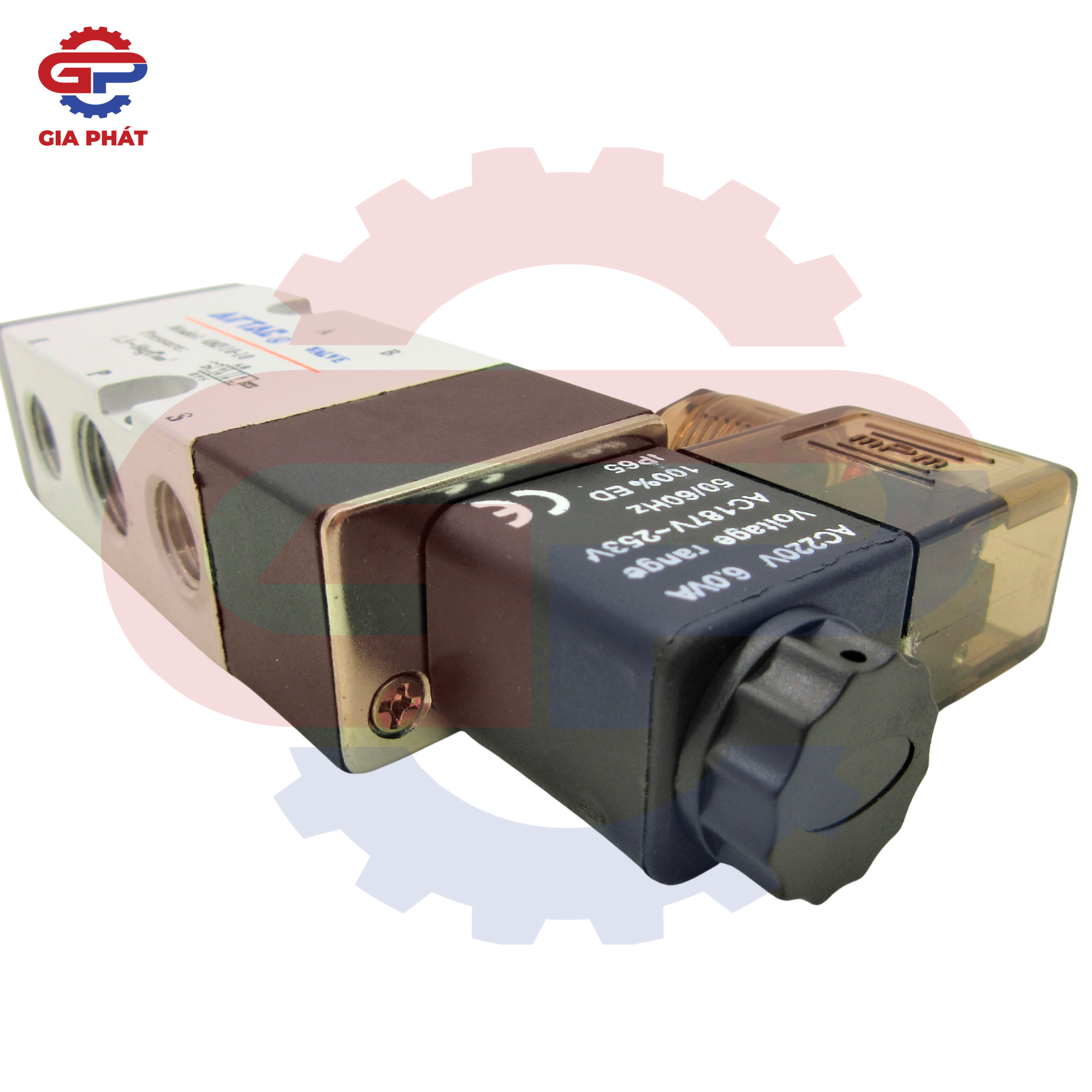 Van điện từ Airtac 5 ngã 1 đầu coil 4M cao cấp