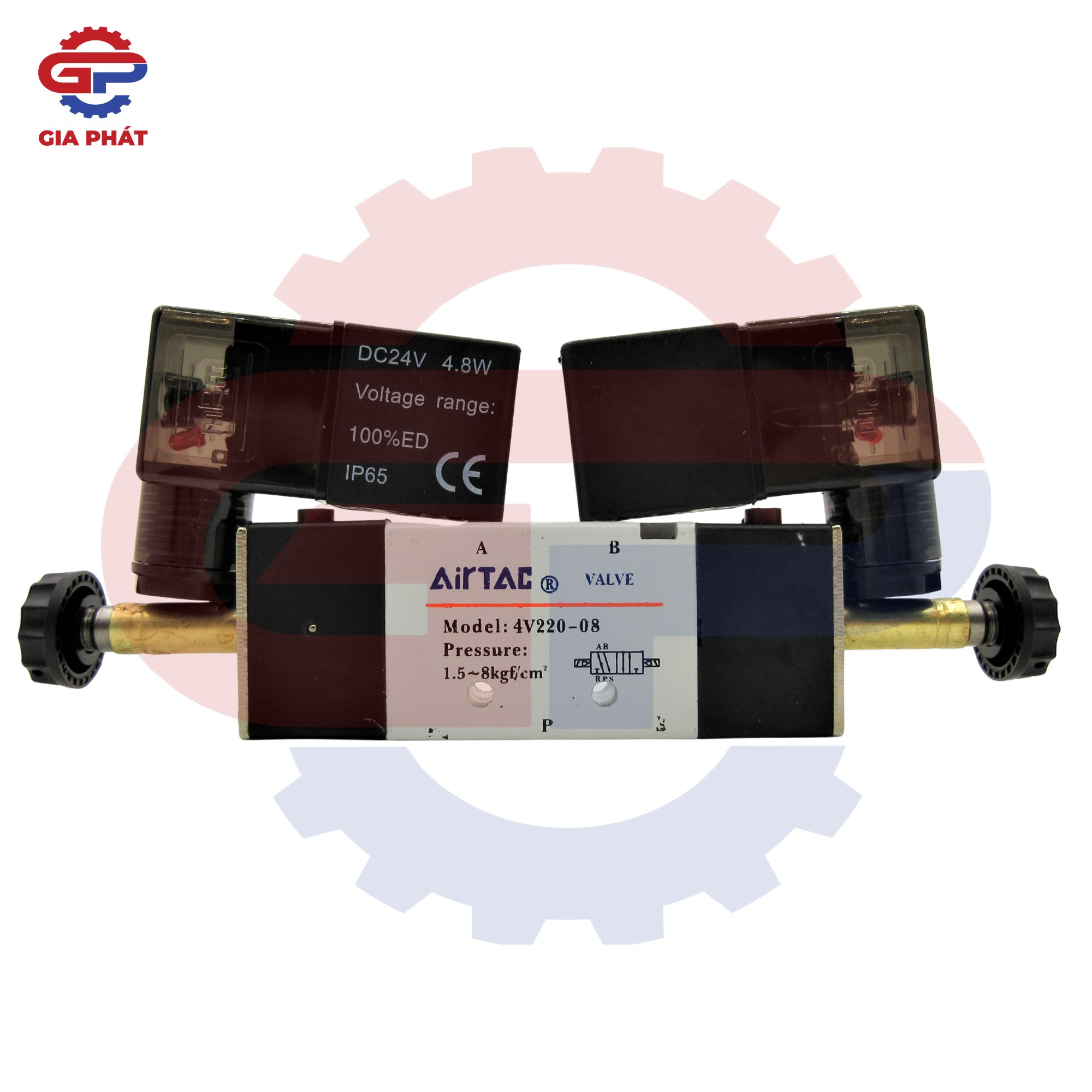 Van điện từ Airtac 5 ngã 2 đầu coil 2 vị trí