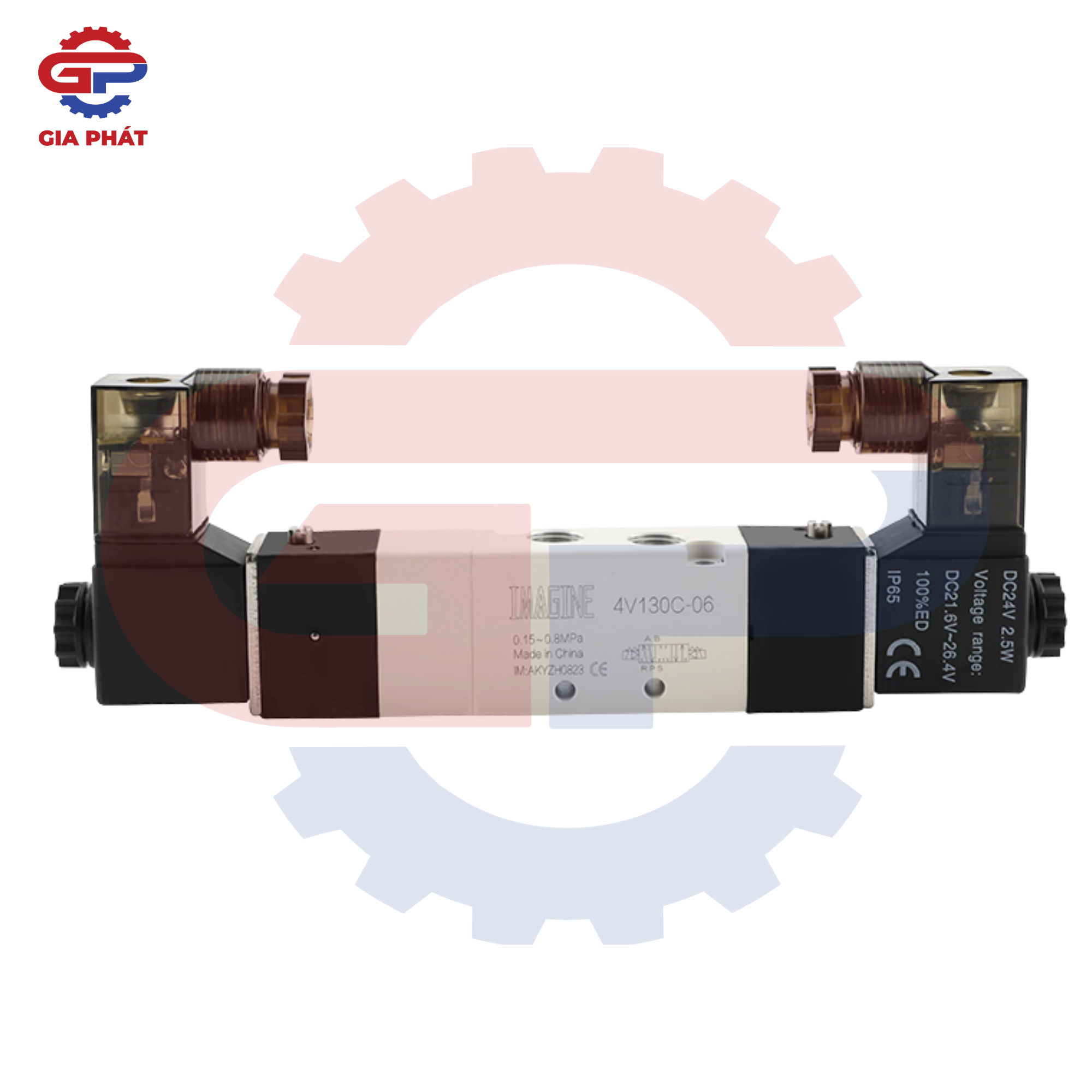 Van điện từ Airtac 5 ngã 2 đầu coil 2 vị trí